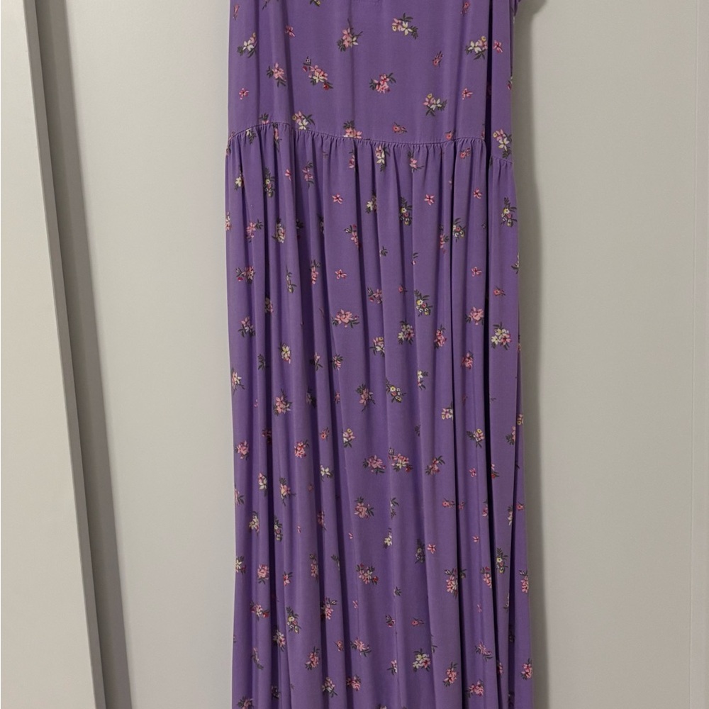 Girl’s Purple Floral Maxi Dress